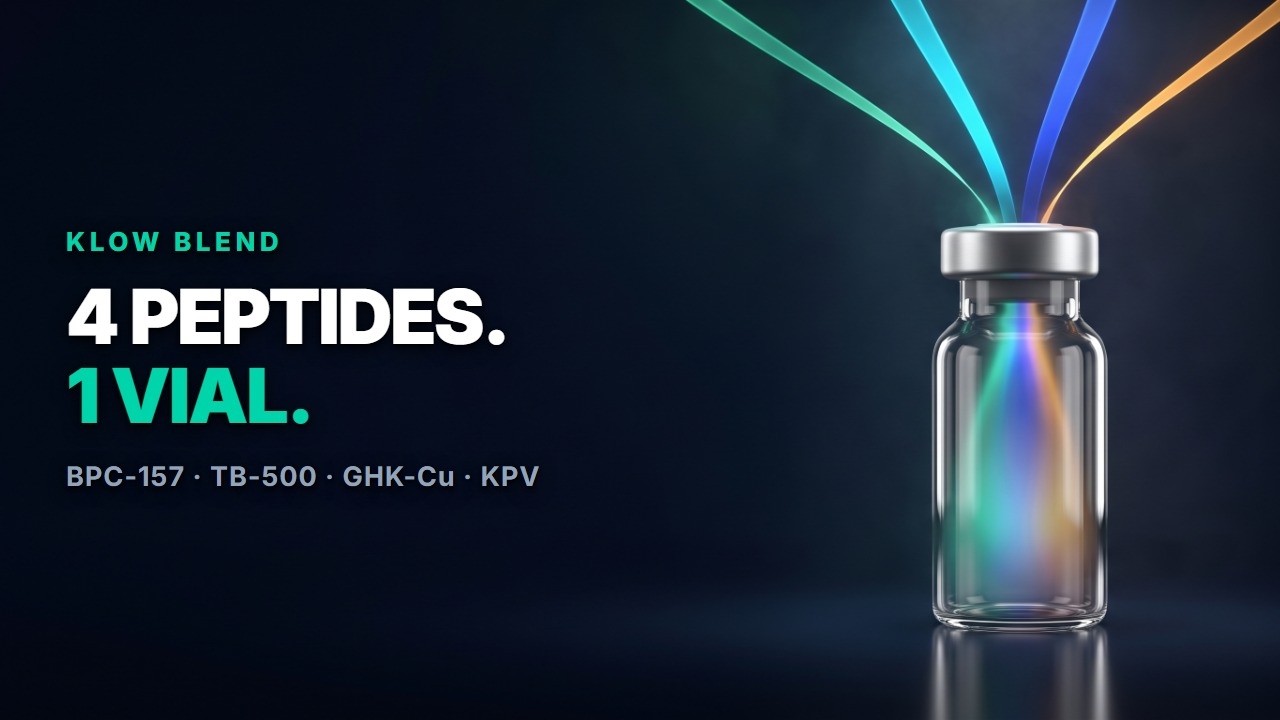 Klow Blend: What’s Actually in the 4-in-1 Vial (BPC-157, TB-500, GHK-Cu, KPV)