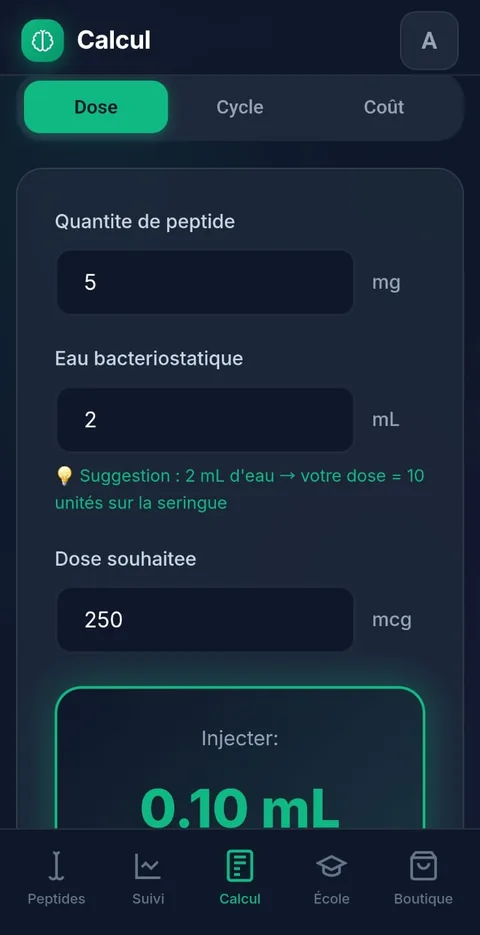 Les unités exactes, à chaque fois