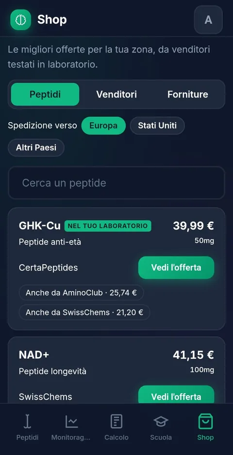 Negozio: migliore offerta per zona