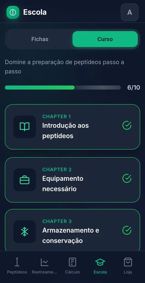 Guia de reconstituição