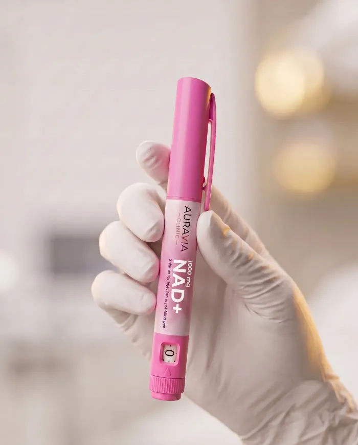 NAD+ Pen od AuraVia Research, napełniony pen z pudełkiem