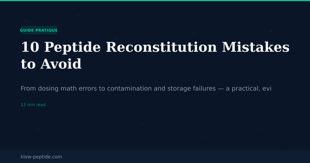 klow peptide reconstitution 10 Mistakes to Avoid [2026 Guide] Fast Energy — Liquid energy-metabolism-growthbook5 Packaging:10 L Bulk