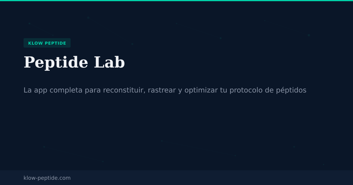 klow peptide para que sirve Buy best time to take klow